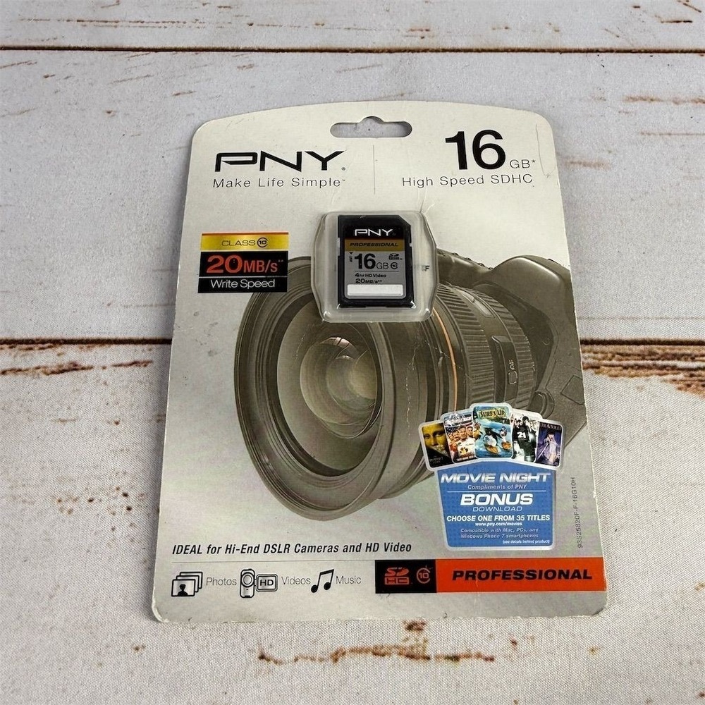 PNY 16GB SDHC Memory Card Class 10 High Speed Professional Performance New